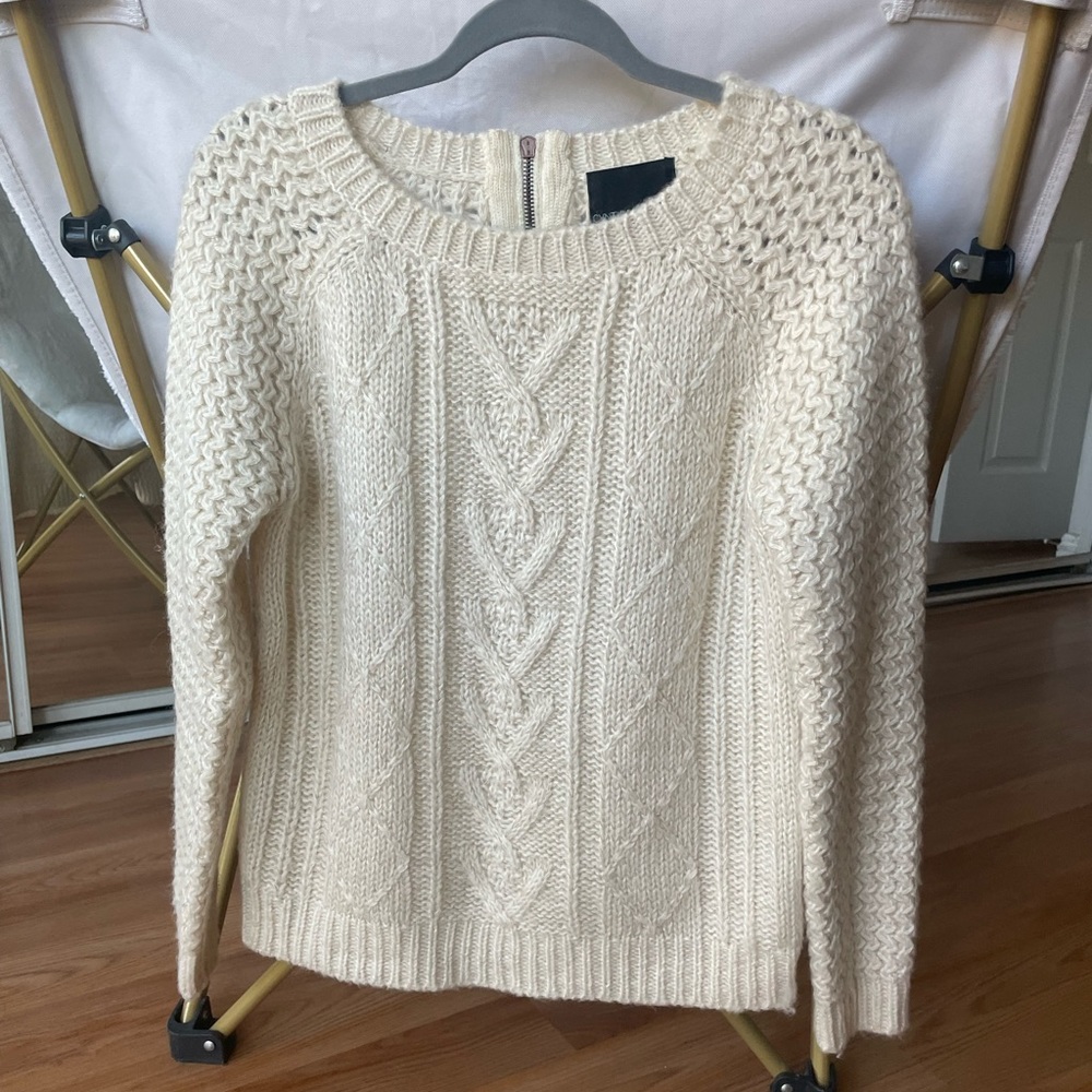 Cynthia Rowley Knitted White Sweater
